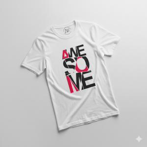 "AWESOME" Graphic T-Shirt for Men & Women - Casual Wear