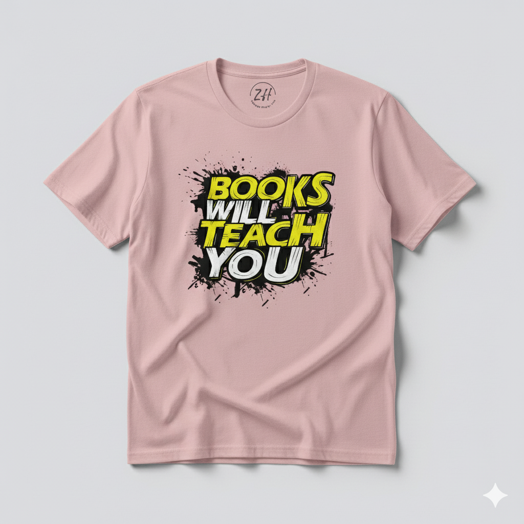 Book Lover Unisex T-Shirt – Pink